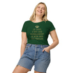 T-shirt femme humour Coton bio Le truc c'Est que globalement je m'en bats les couilles