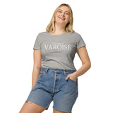 T-shirt femme humour Coton bio : Je m'en cague je suis Varoise