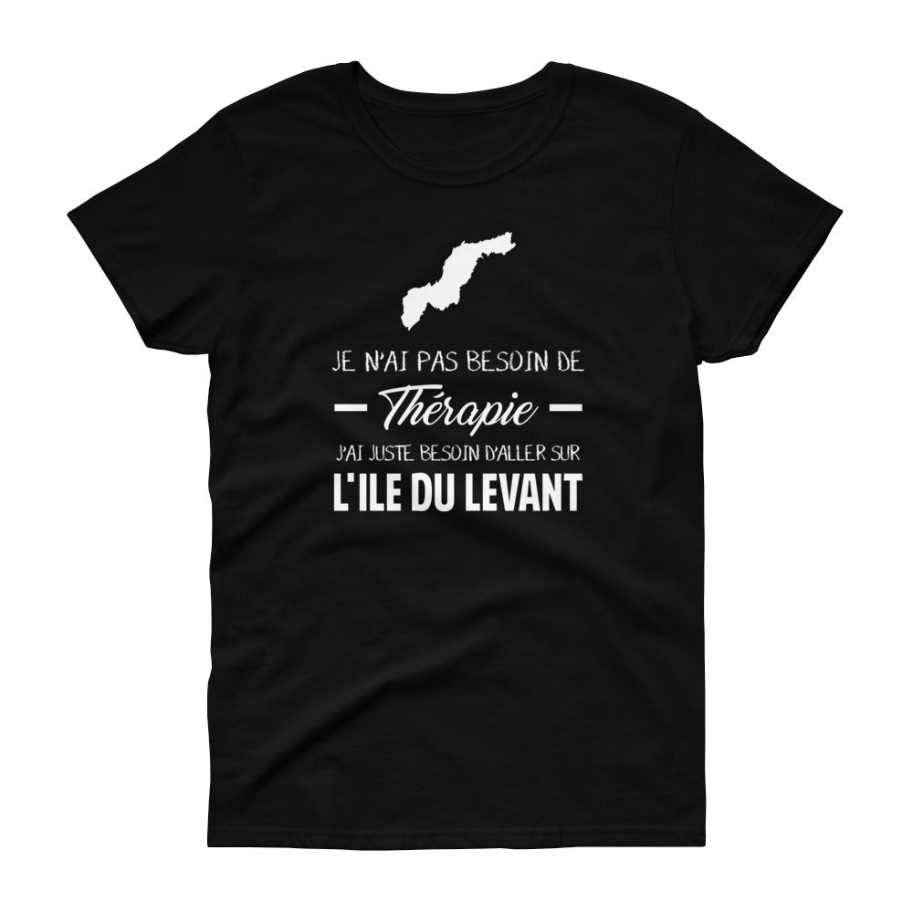 T-shirt Île du Levant noir - Thérapie par les origines
