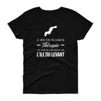 Thumbnail for T-shirt Île du Levant noir - Thérapie par les origines
