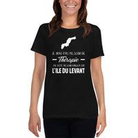 Thumbnail for T-shirt Île du Levant bleu marine - Thérapie par les origines