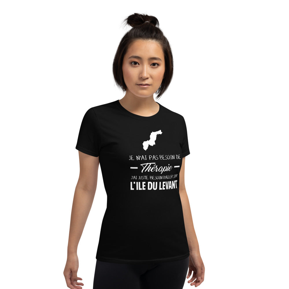 T-shirt Île du Levant bleu marine dos - Thérapie par les origines