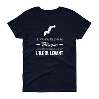 Thumbnail for T-shirt Île du Levant rouge - Thérapie par les origines