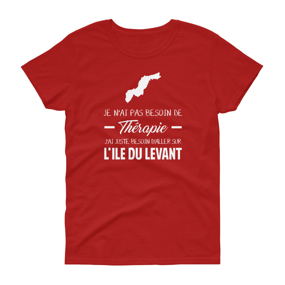 T-shirt Île du Levant rouge dos - Thérapie par les origines