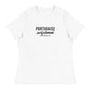 T-shirt Portugal noir - Parfaitement imparfait avec humour
