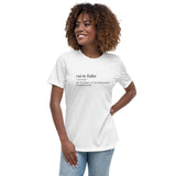 Définition vai te foder humoristique - Portugal - T-shirt décontracté femme - Ici & Là - T-shirts & Souvenirs de chez toi