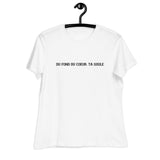 Du fond du coeur ta goule - Normandie - T-shirt humour décontracté femme - Ici & Là - T-shirts & Souvenirs de chez toi