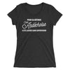 T-shirt Ardéchoise noir - Pour sa défense, un clin d'œil humoristique