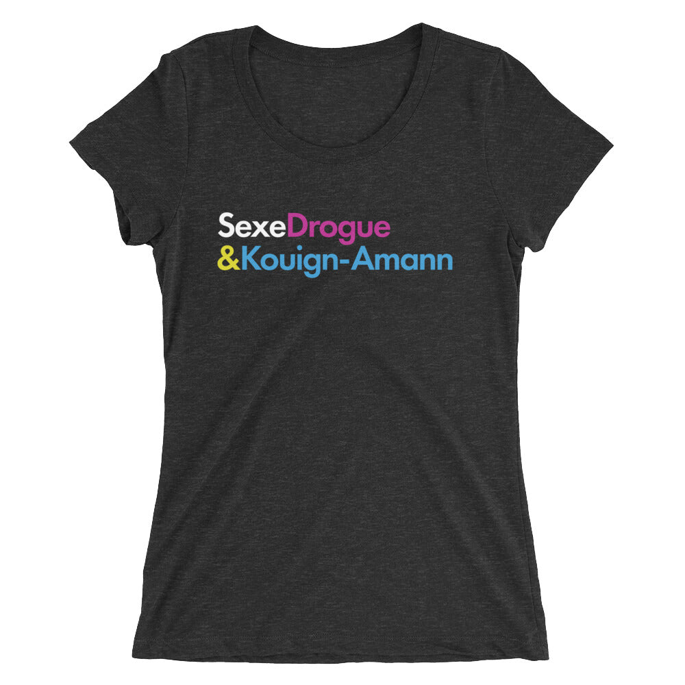 T-shirt Bretagne noir anthracite - Sexe, drogue et kouign amann