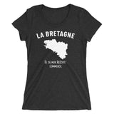 La Bretagne là où mon histoire commence - T-shirt femme manches courtes ajusté - Ici & Là - T-shirts & Souvenirs de chez toi