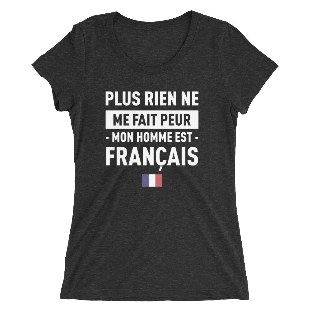 T-shirt France noir anthracite - Plus rien ne me fait peur