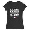 T-shirt France noir anthracite - Plus rien ne me fait peur