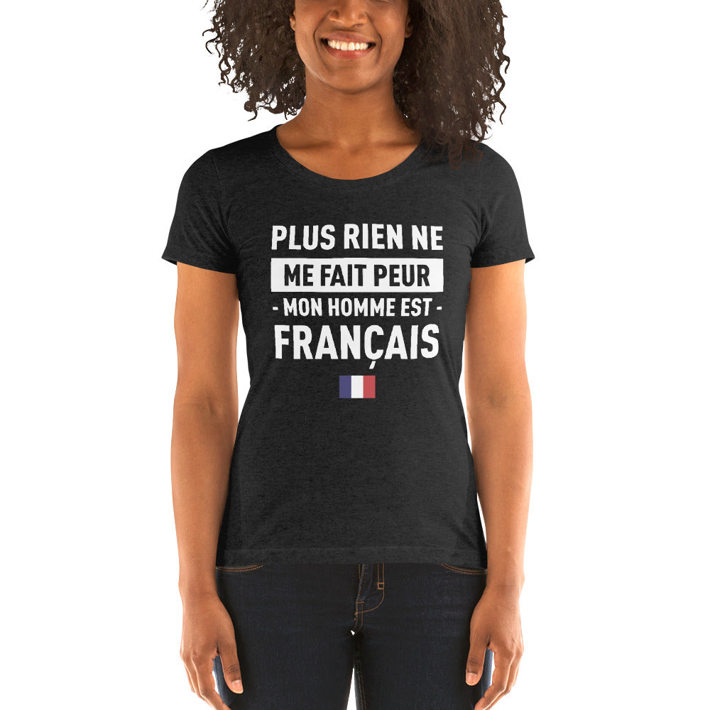 T-shirt France gris triblend - Plus rien ne me fait peur