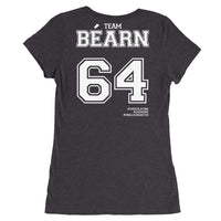 Thumbnail for T-shirt Béarn gris foncé uni triblend - Fierté locale et confort
